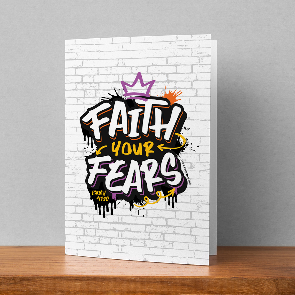 Faith Your Fears 5x7 Card Mockup