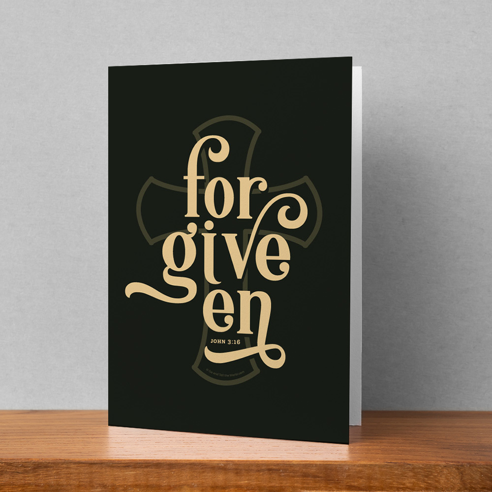 Forgiven 5x7 Greeting Card (Downloadable)