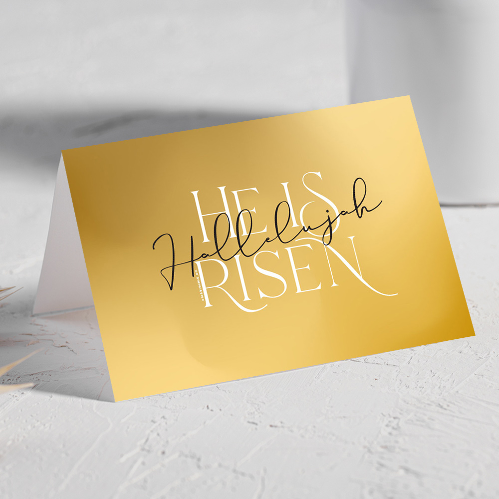 He Is Risen 5x7 Greeting Card (Download)