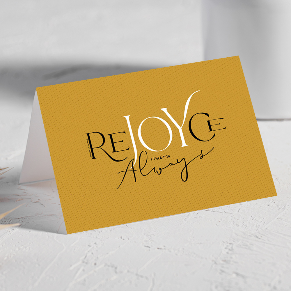 Rejoice Always 5x7 Greeting Card (Download)