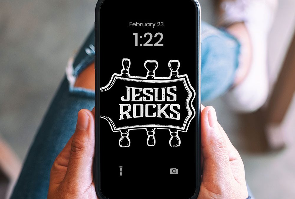 Jesus Rocks Phone Wallpaper